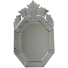 Venetian mirror octagonal shape