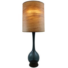 Large Swedish Glass Table Lamp by Arthur Percy for Gullaskruf