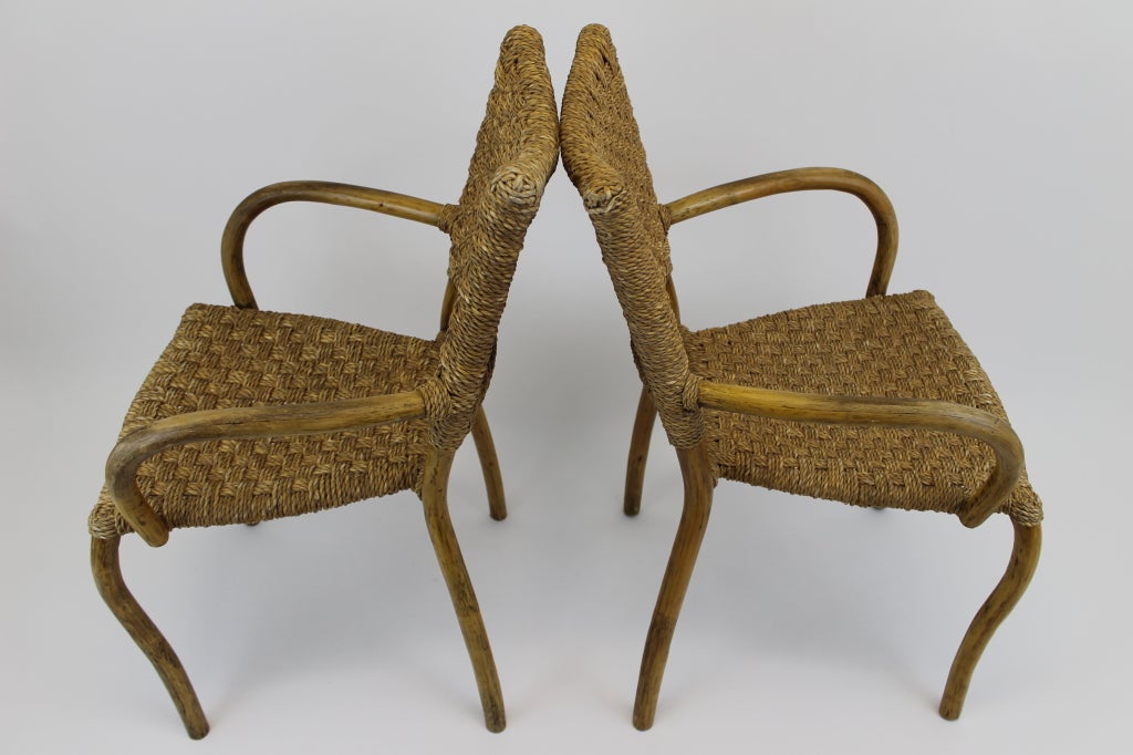 Hollywood regency style bamboo chairs In Good Condition In Milton, PA