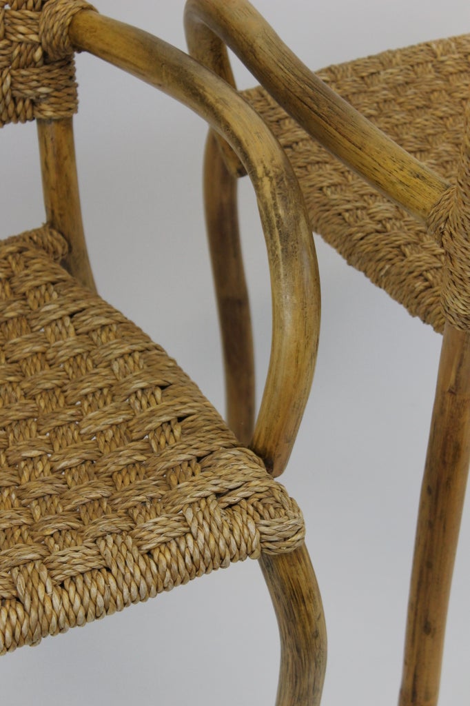 Hollywood regency style bamboo chairs 1