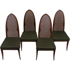 Harvey Probber cathedral back chairs - 4 available 2