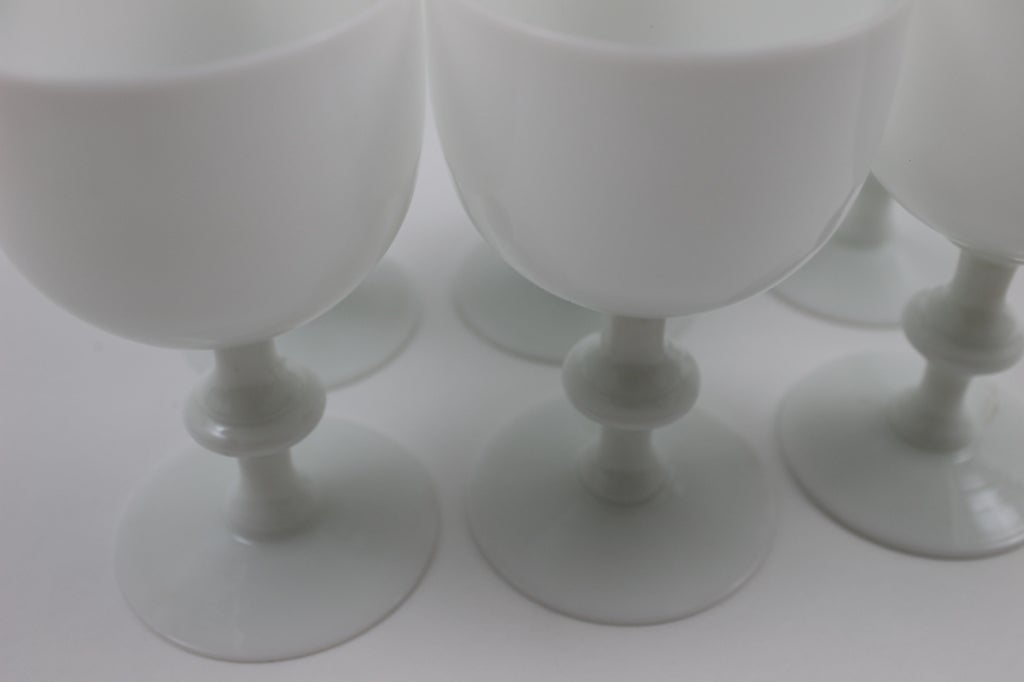 Portieux Vallerysthal P.V. France Water Goblets (6) In Excellent Condition In Milton, PA