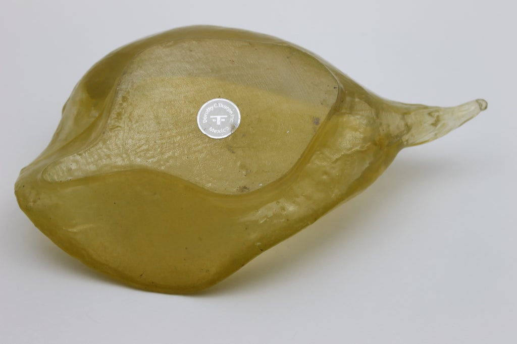 20th Century Resin Shell Dish By Dorothy Thorpe For Sale