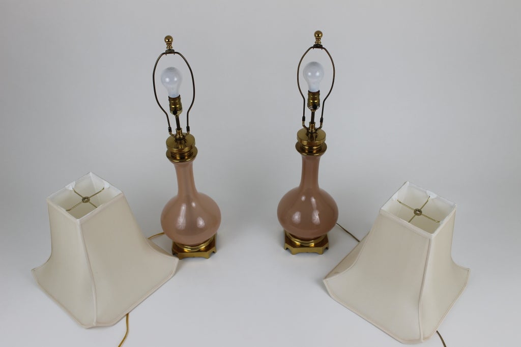 Pair Of Lamps From The Greenbrier Resort By Dorothy Draper In Excellent Condition In Milton, PA