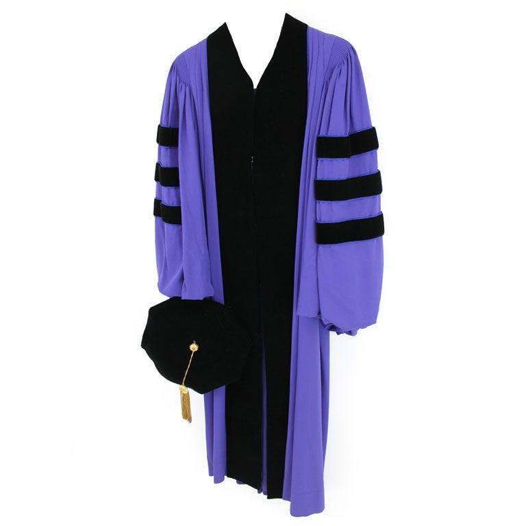 Estate of Brooke Astor Cap and Gown from NYU New York University For Sale
