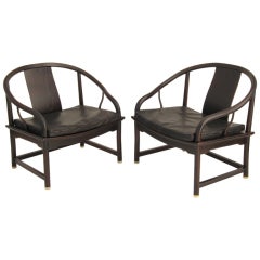 Pair of Lounge Chairs by Michael Taylor for Baker