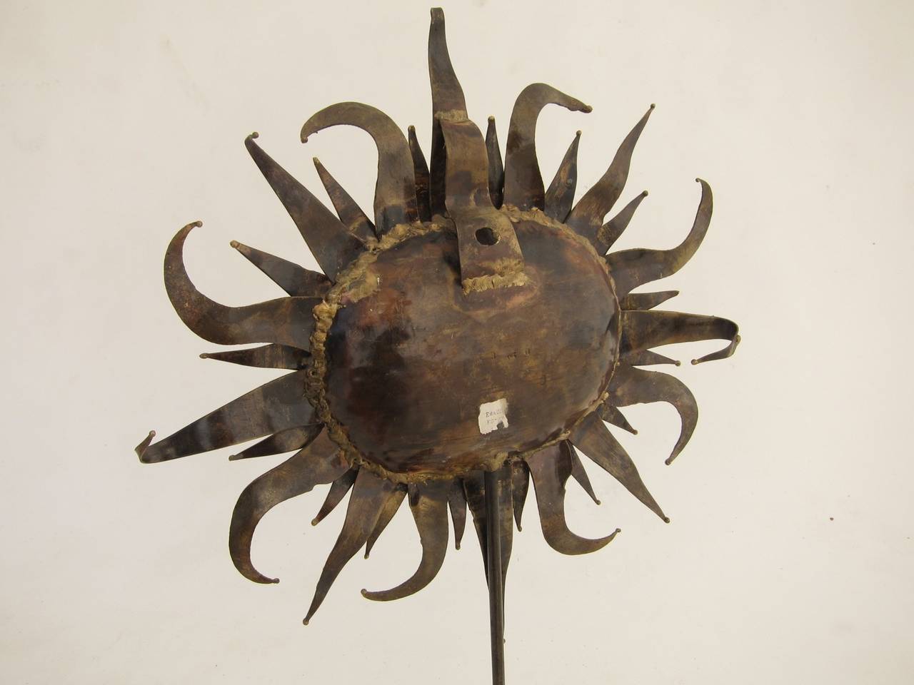 Mexican Brass Sun Sculpture by Emaus For Sale