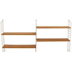 Vintage Swedish Wall Mounted Shelves by Nisse Strinning