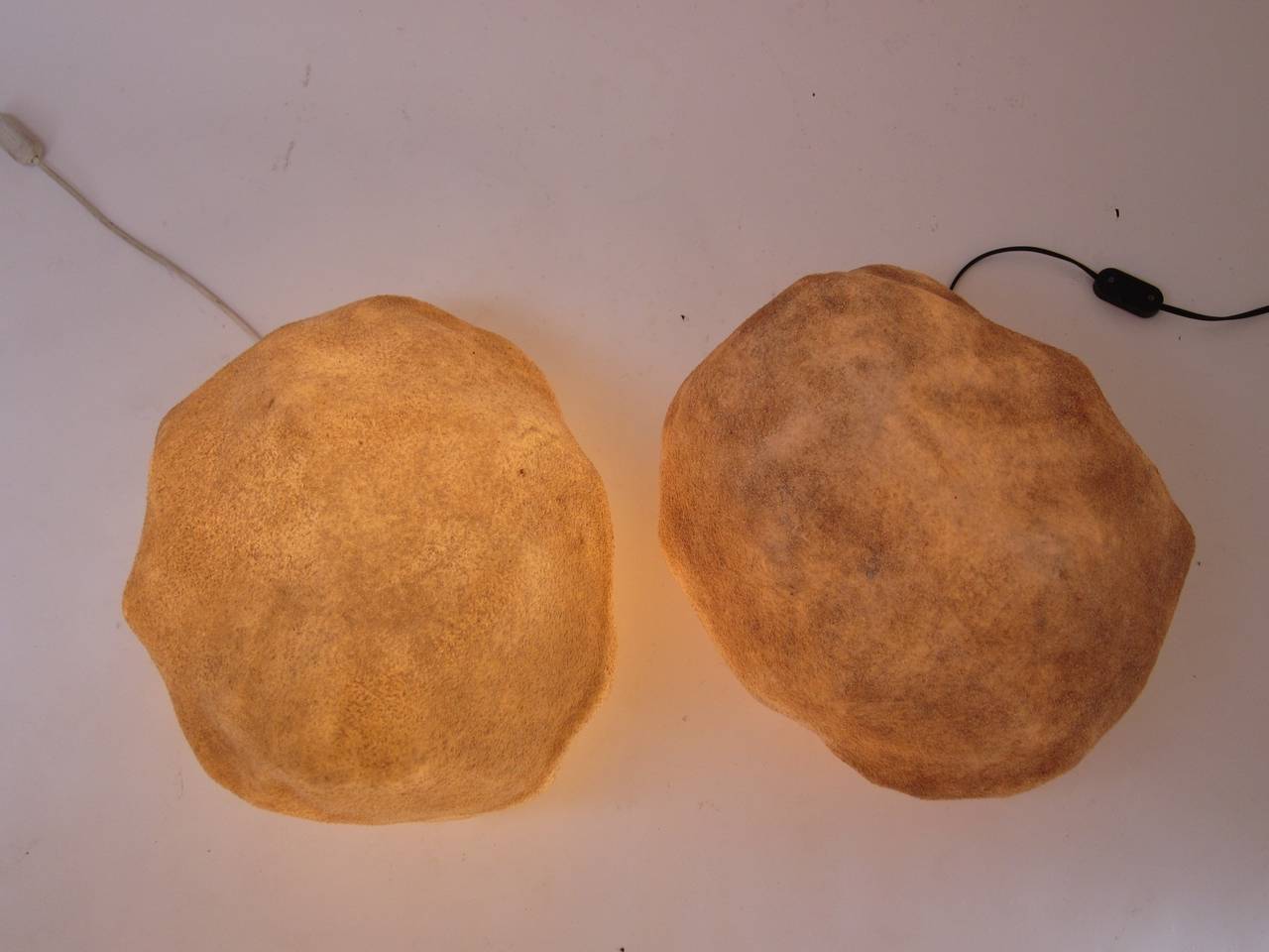 Pair of Rock Lamps by Singleton In Good Condition In Palos Verdes Estates, CA