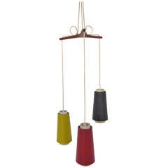 Danish Tri-Color Hanging Lamp