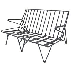 Metal Patio Settee