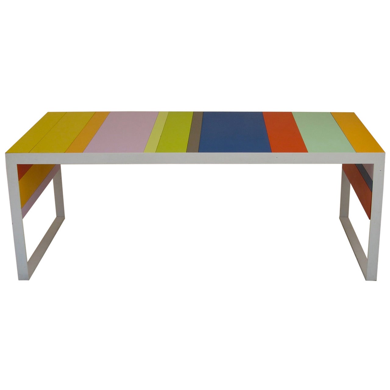 Italian Multicolored Desk For Sale