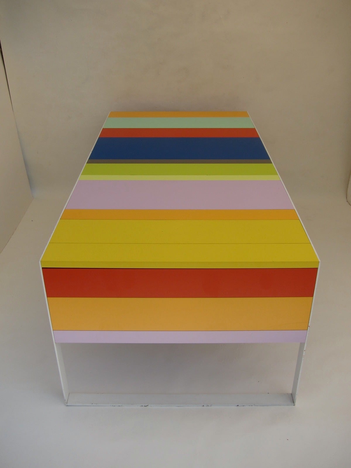 Painted Italian Multicolored Desk For Sale