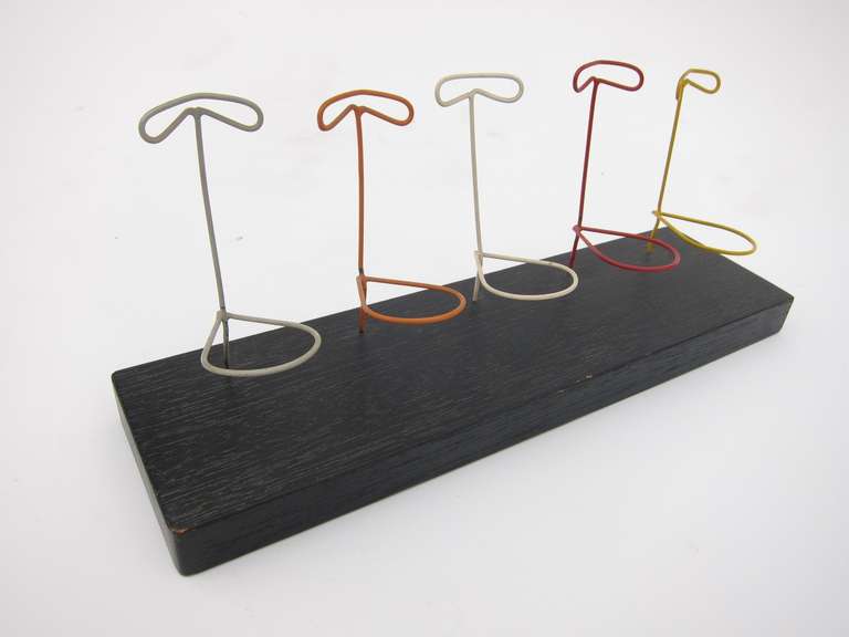 Modernist Smoking Pipe Rack by Harvey Rogers.