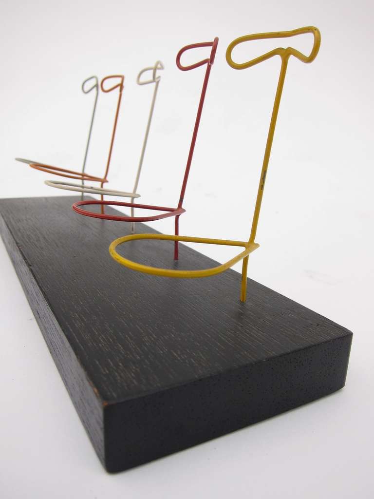 American Modernist Smoking Pipe Rack For Sale
