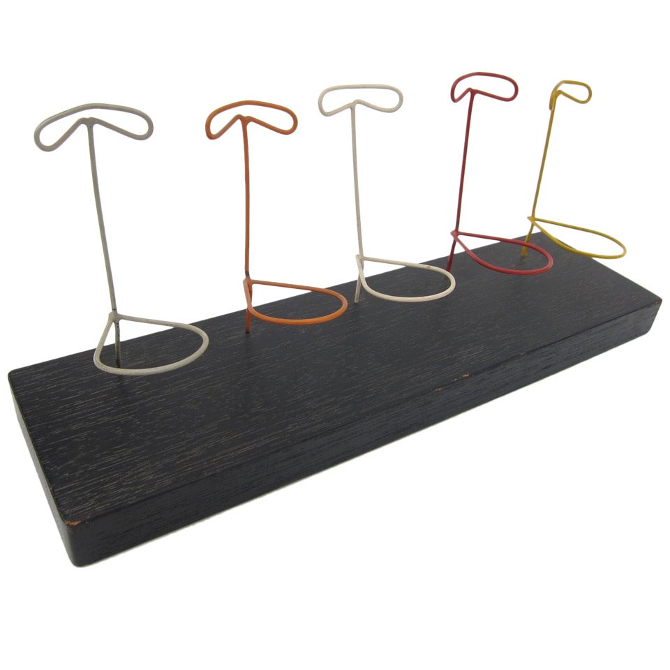Modernist Smoking Pipe Rack For Sale