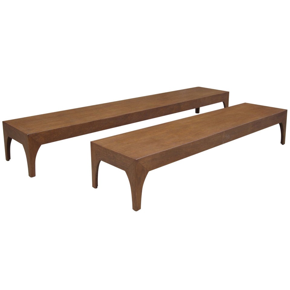 Pair of Mahogany Coffee Tables/Benches