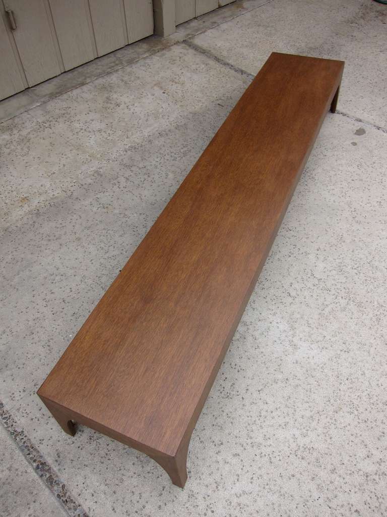 American Pair of Mahogany Coffee Tables/Benches