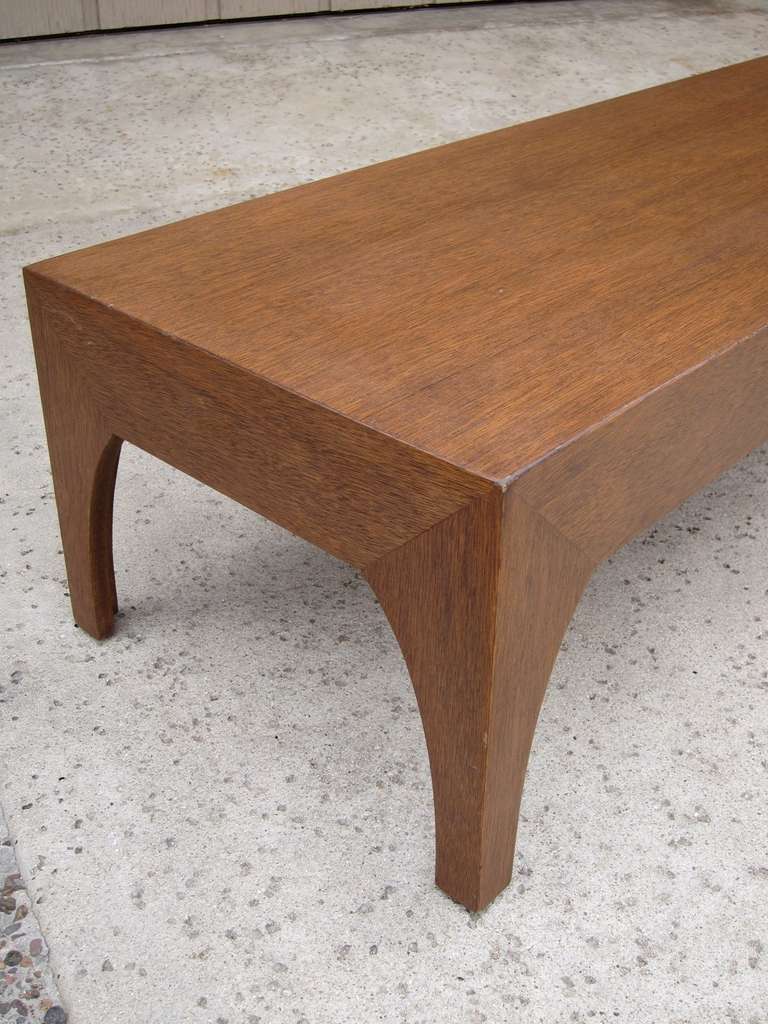 Mid-20th Century Pair of Mahogany Coffee Tables/Benches