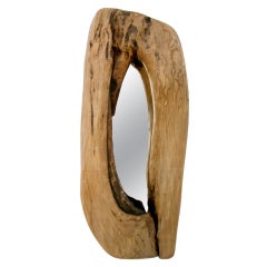 Free-Form Wood Wall Mirror