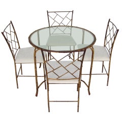 Italian Faux Bamboo Dining Suite