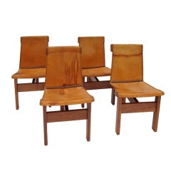 Set of Four California Design "T" Chairs