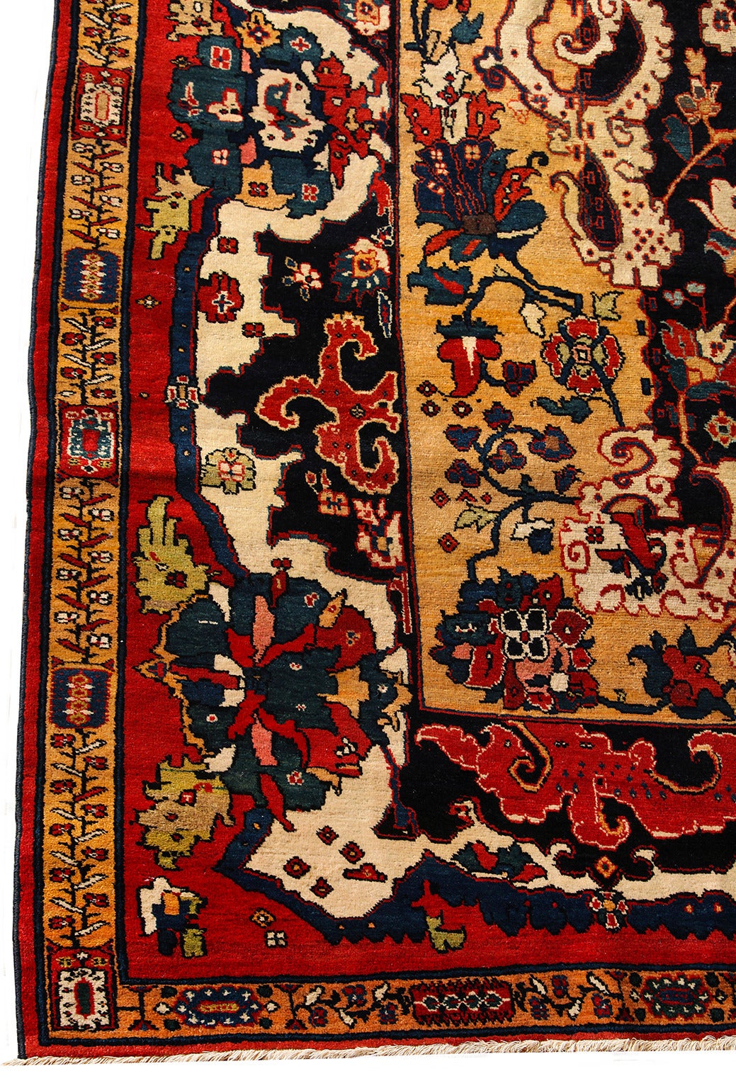 Antique 1906 Persian Zele Sultan Bakhtiari Rug, 12' x 18'  For Sale 1