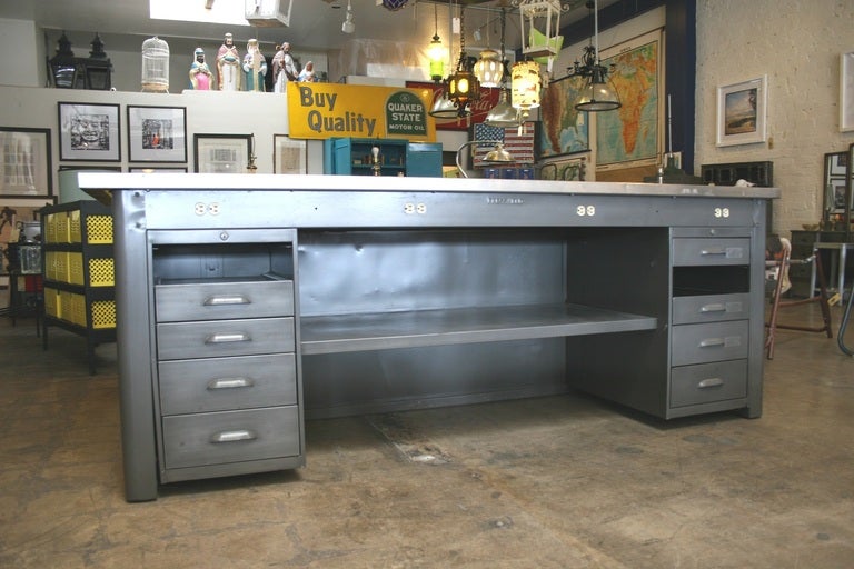 industrial metal work table