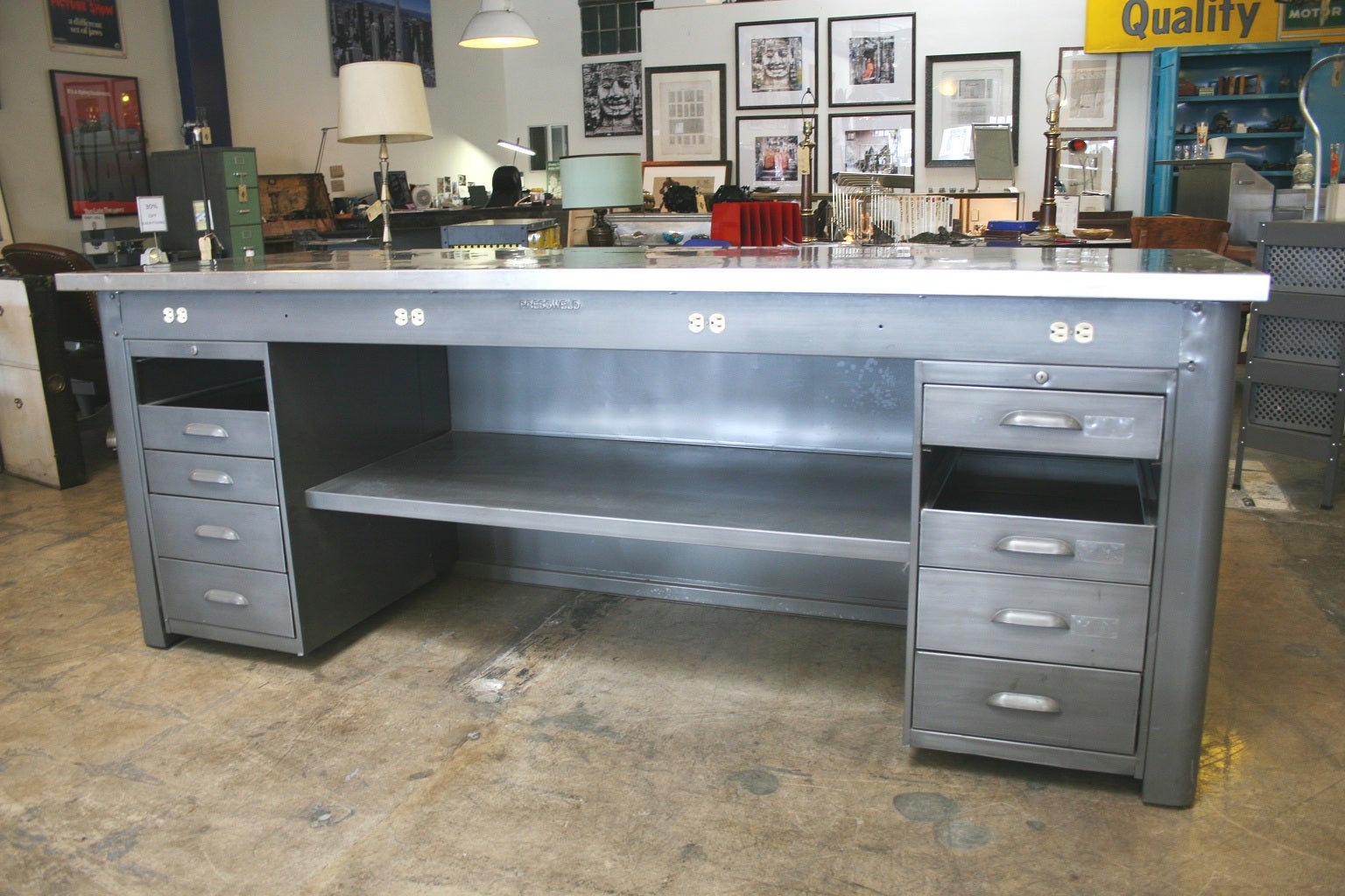 Industrial Jewelers Bench/ Work Table at 1stDibs