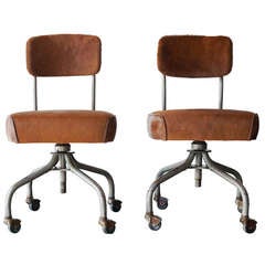1940s Steelcase Desk Office Chairs