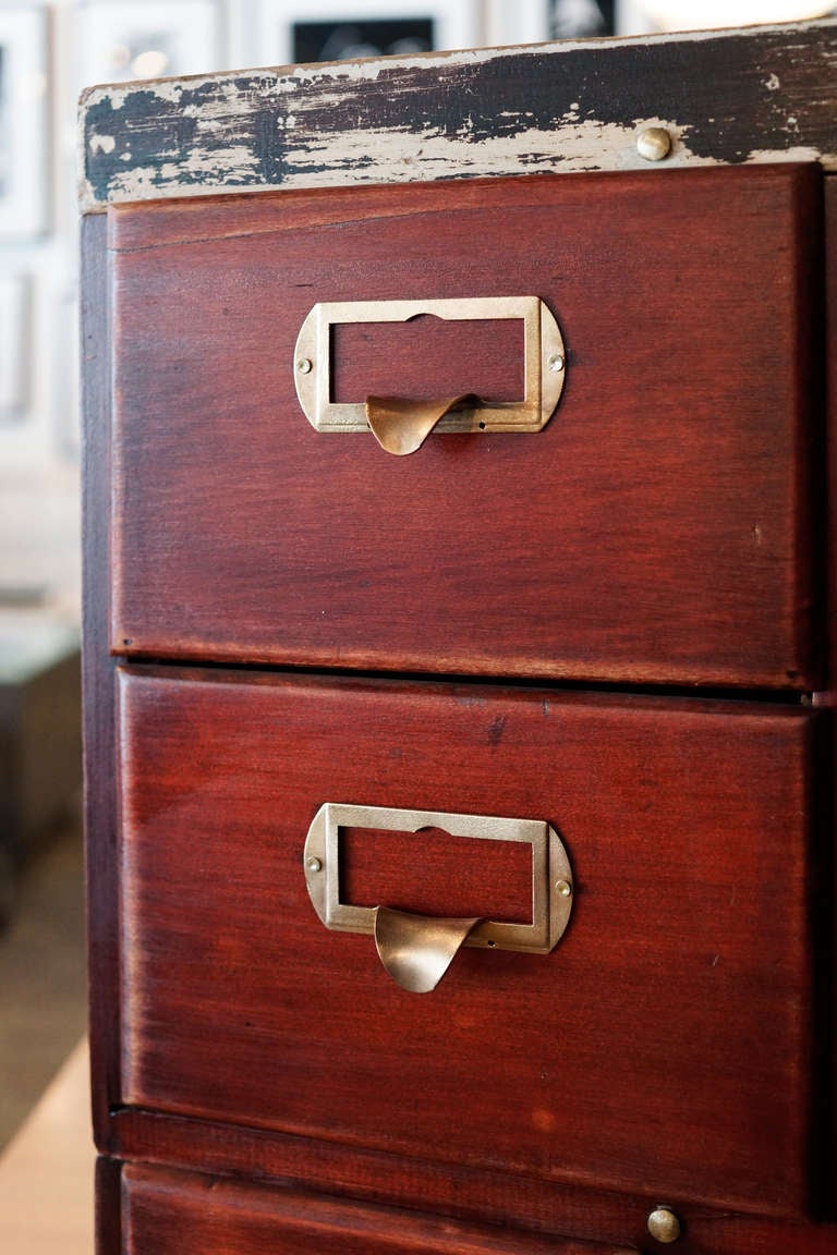 American Craftsman Wagemaker Style Secretary Filing Cabinet, Early 20th C.