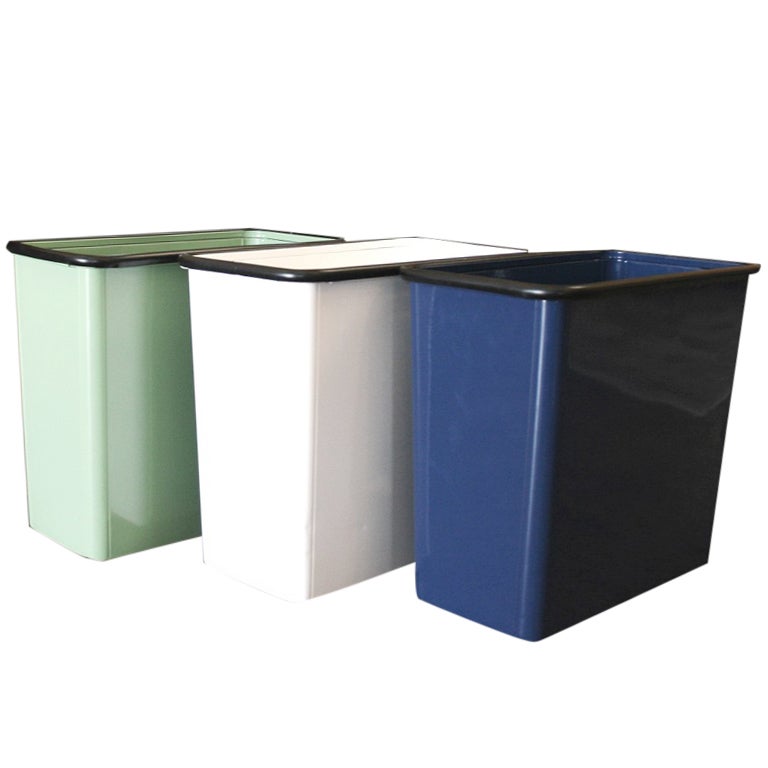 Vintage Steelcase Trash Cans at 1stdibs