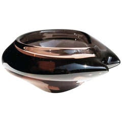 1950s Modernist Glass Ashtray