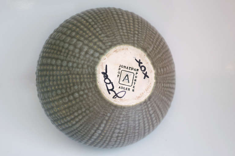 Modern Jonathan Adler Upside-Down Anemone Vase, Hand Signed