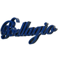Vintage "Bellagio" Signage, Small