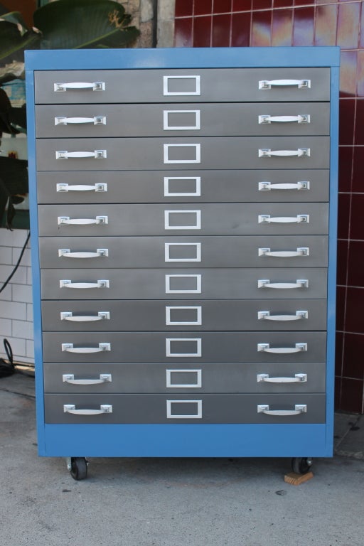 Vintage 11-Drawer Flat File