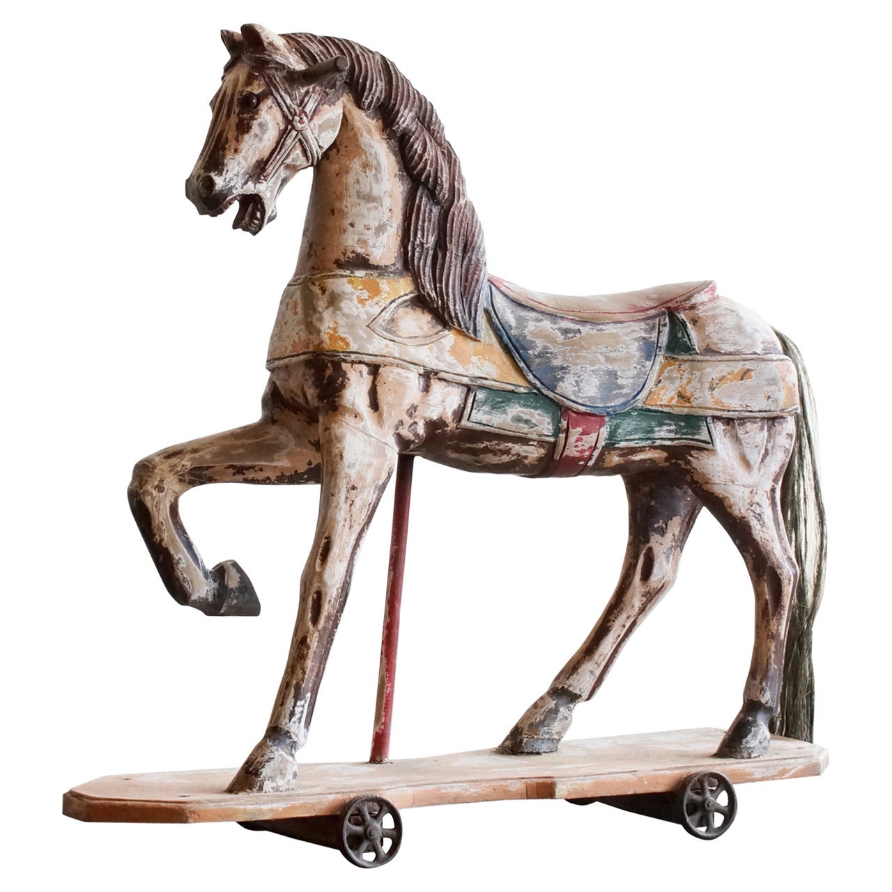 Antique Pull Horse Toy