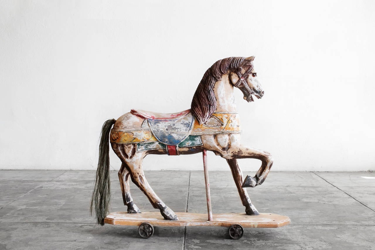 antique horse toy