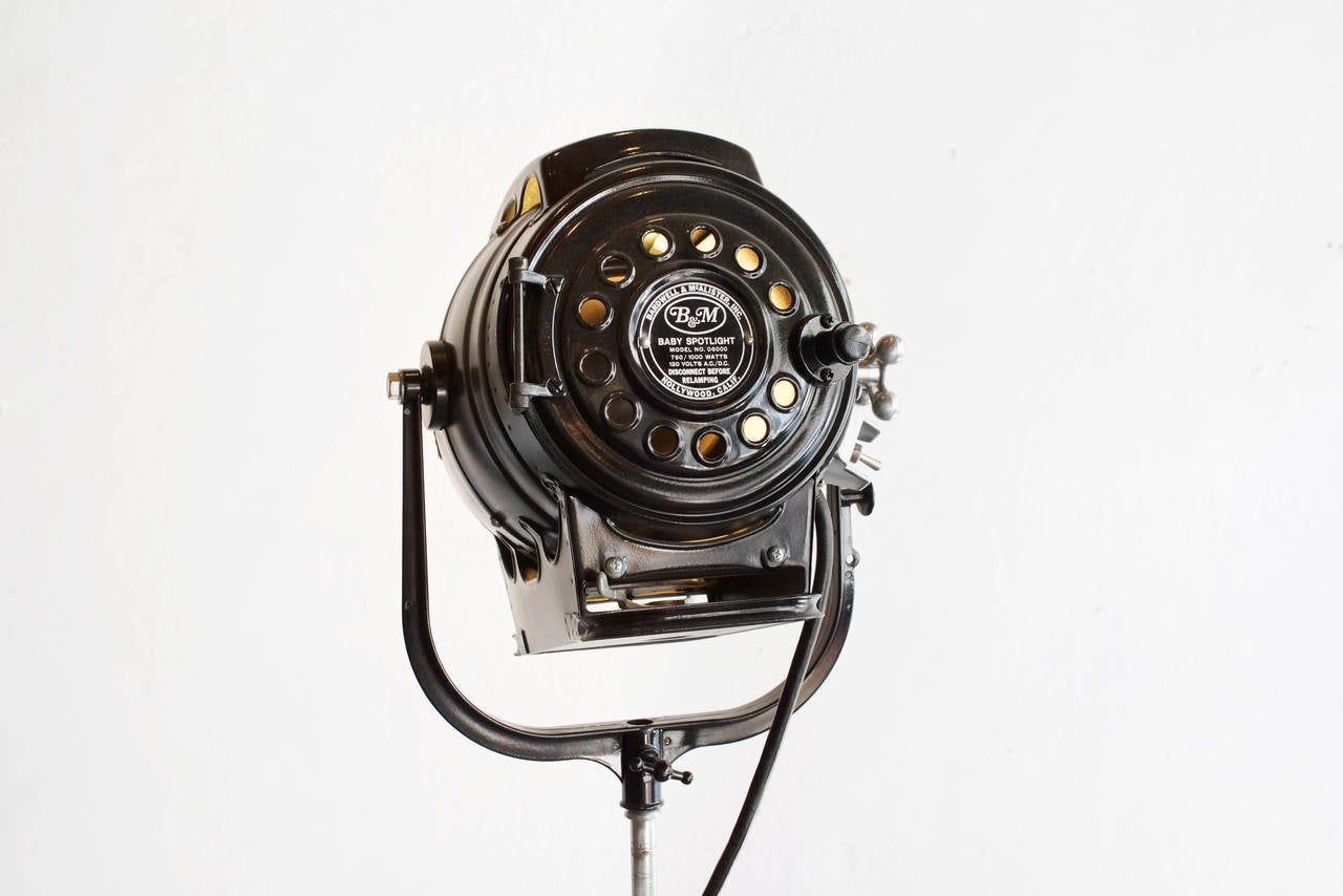 vintage stage light tripod