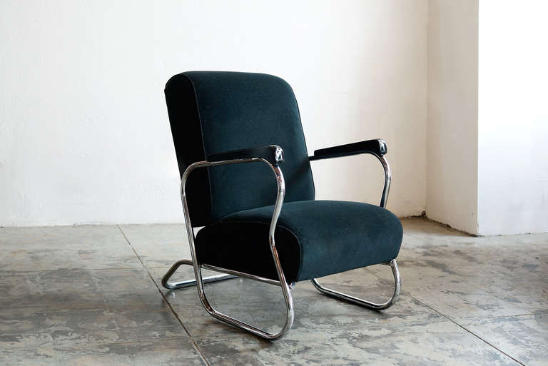 art deco chrome chairs