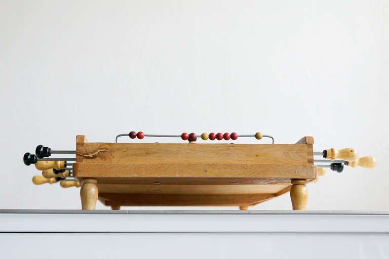 Antique Spanish Foosball Toy, c. 1950s In Good Condition In Alhambra, CA