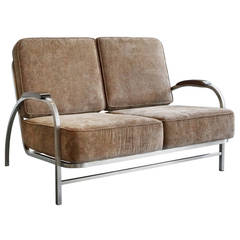1930s Retro Style Love Seat Custom Made by Rehab Vintage 1