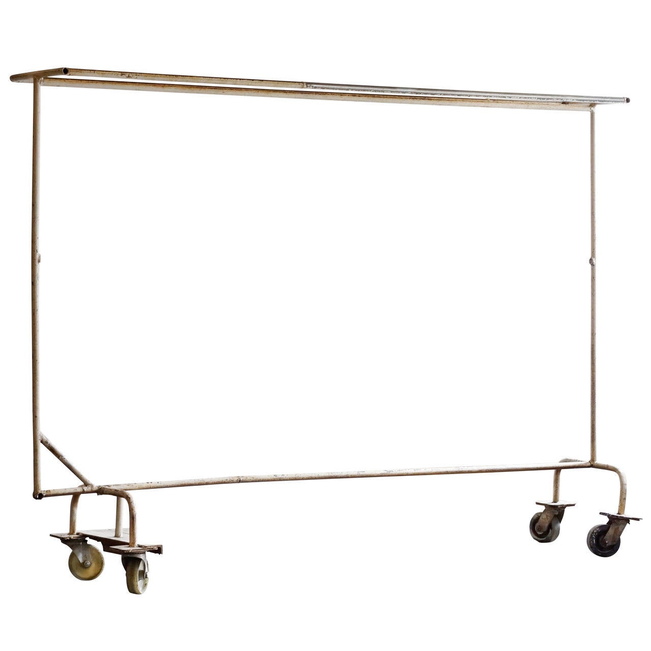 Large Vintage Industrial Garment Rack, circa 1950s at 1stDibs