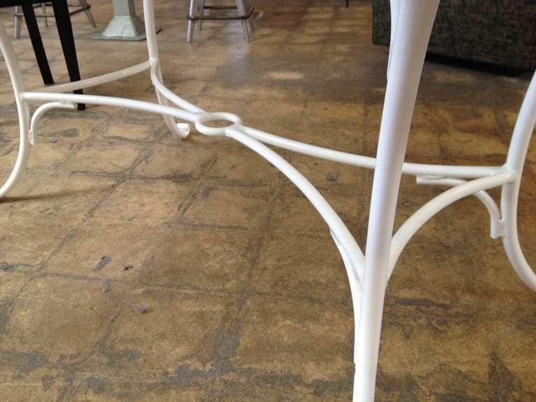 20th Century Vintage Aluminum Patio Table, Refinished