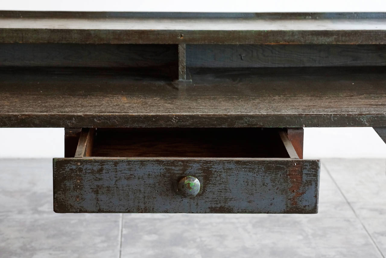 North American American Craftsman Wood Workbench, circa 1910
