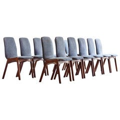 Set of 12 Mid-Century Modern Dining Chairs by Foster-McDavid