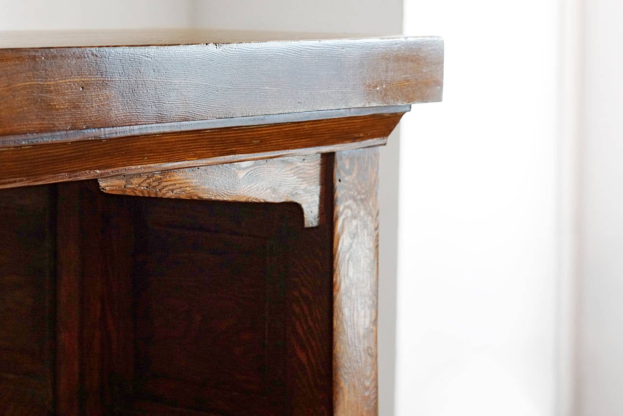 North American American Craftsman Cabinet with Mirror, Early 1900s