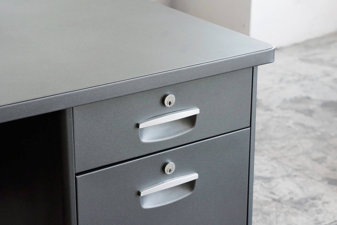 Rare Japanese Tanker Desk by Clipper, Refinished at 1stDibs