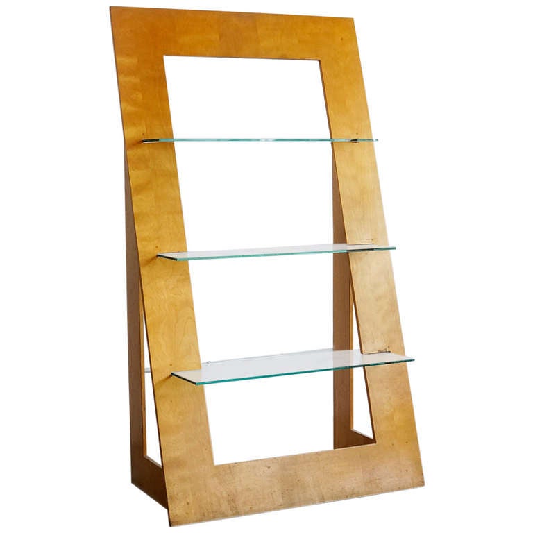 Vintage Triangle Bookcase, C. 1970's at 1stdibs