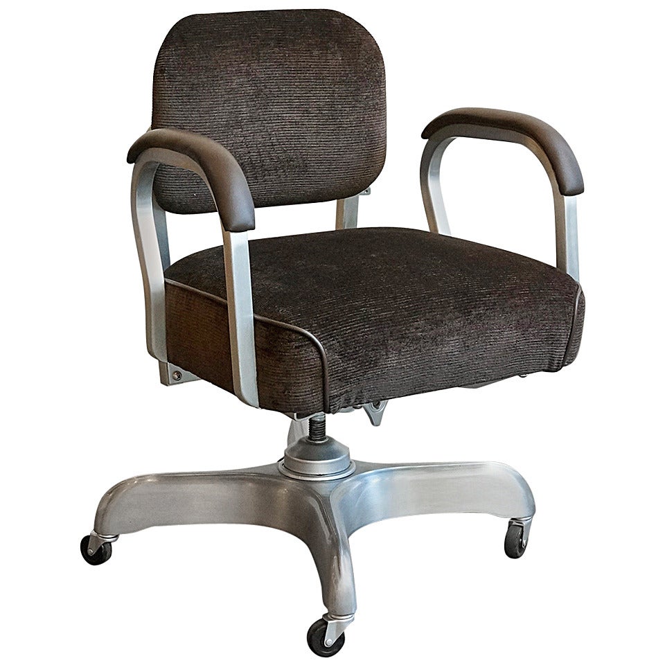 Single Loop Steno Chair in Chocolate Brown, 1950s